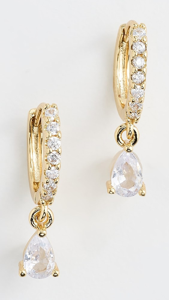 Teardrop Pave Earrings | Shopbop