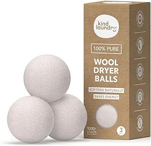Kind Laundry - Wool Dryer Balls, Tavel Natural Dryer Balls, Pure New Zealand Wool Dryer Balls Lau... | Amazon (US)