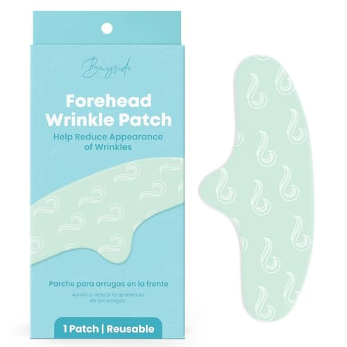Forehead Wrinkle Patches Reusable | Non-Invasive Wrinkle Treatment for Fine Lines | Works with Face Lift Tape and Eye Patch Kits | Long-Lasting, Gentle Skin Care Solution | Includes Storage Tin | Amazon (US)