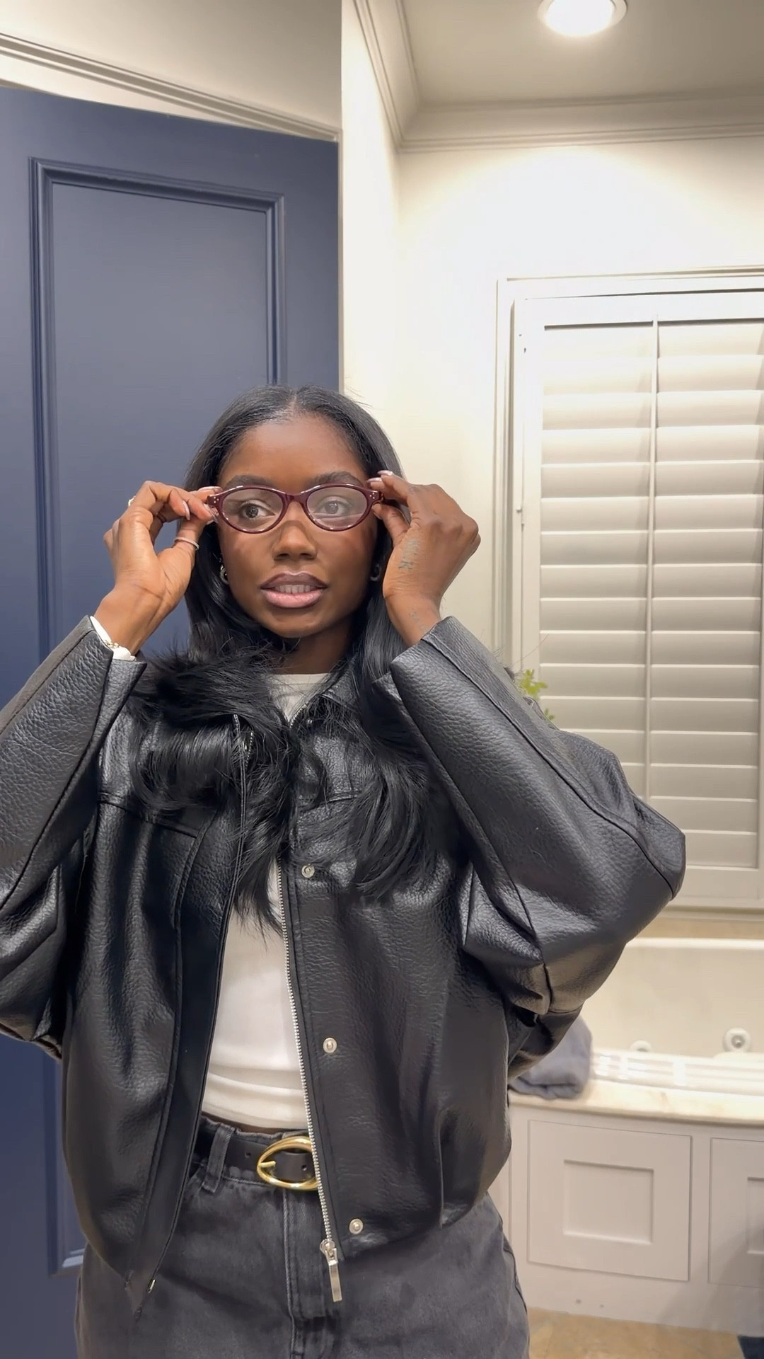 the perfect black leather jacket! 

#LTKGiftGuide #LTKTall