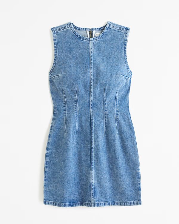 Denim Mini Dress | Abercrombie & Fitch (US)