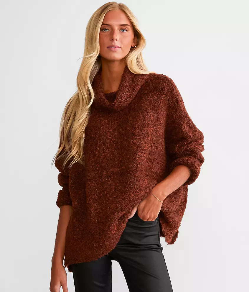 Boucle Yarn Oversized Sweater | Buckle