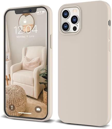 IceSword iPhone 13 Pro Max Case 6.7” (2021) Stone, Thin Liquid Silicone Case, Soft Silk Anti-Sc... | Amazon (US)