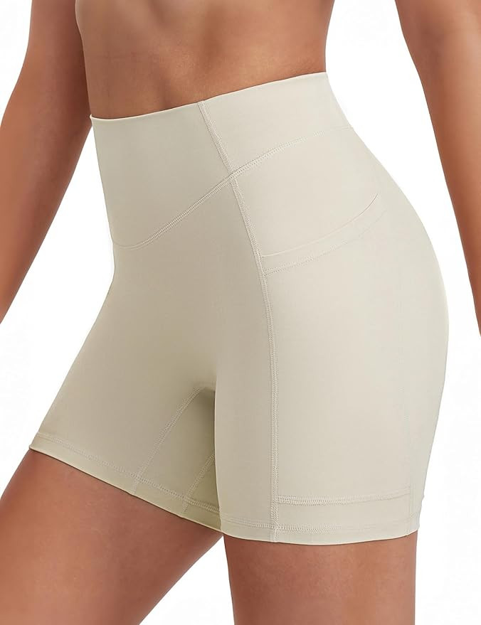 ENERBLOOM Biker Shorts Women with Pockets 4"/6"/8"/10" Spandex Workout Shorts Lightweight for Sum... | Amazon (US)