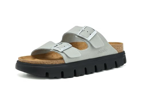Birkenstock, Women's, Arizona Chunky Sandal - Suede, Pure Sage, Women's 5-5.5, Narrow | Amazon (US)