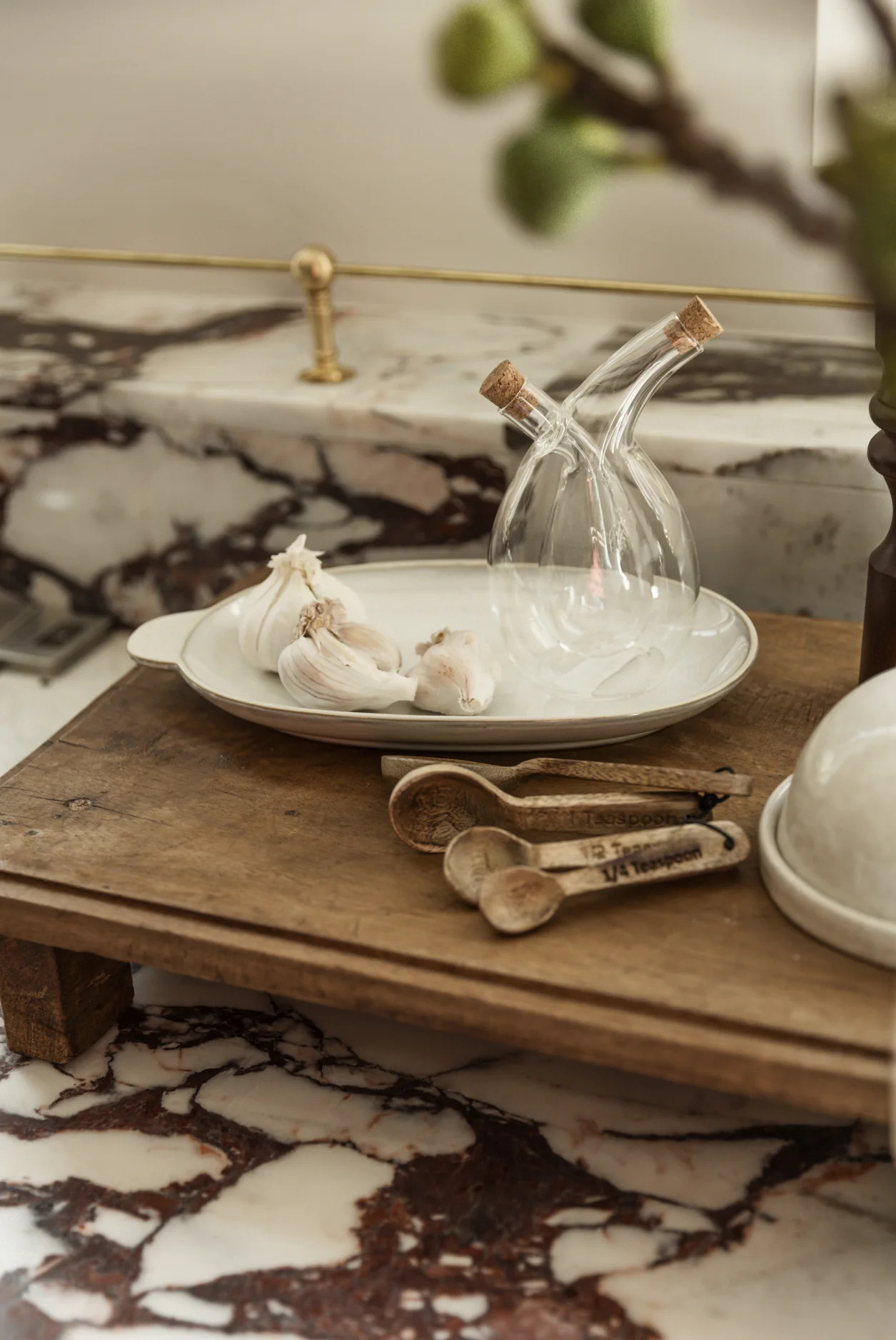 Oil and Vinegar Cruet with Cork Stoppers | Heritage House