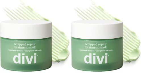 divi Whipped Repair Treatment Mask | Dry, Damaged, Color-Treated Hair | 8 oz (Pack of 2) | Amazon (US)