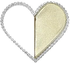 Cute Mini Heart Shape Evening Clutch Bag, Rhinestone Diamond Frame Wedding Party Purse Handbag fo... | Amazon (US)