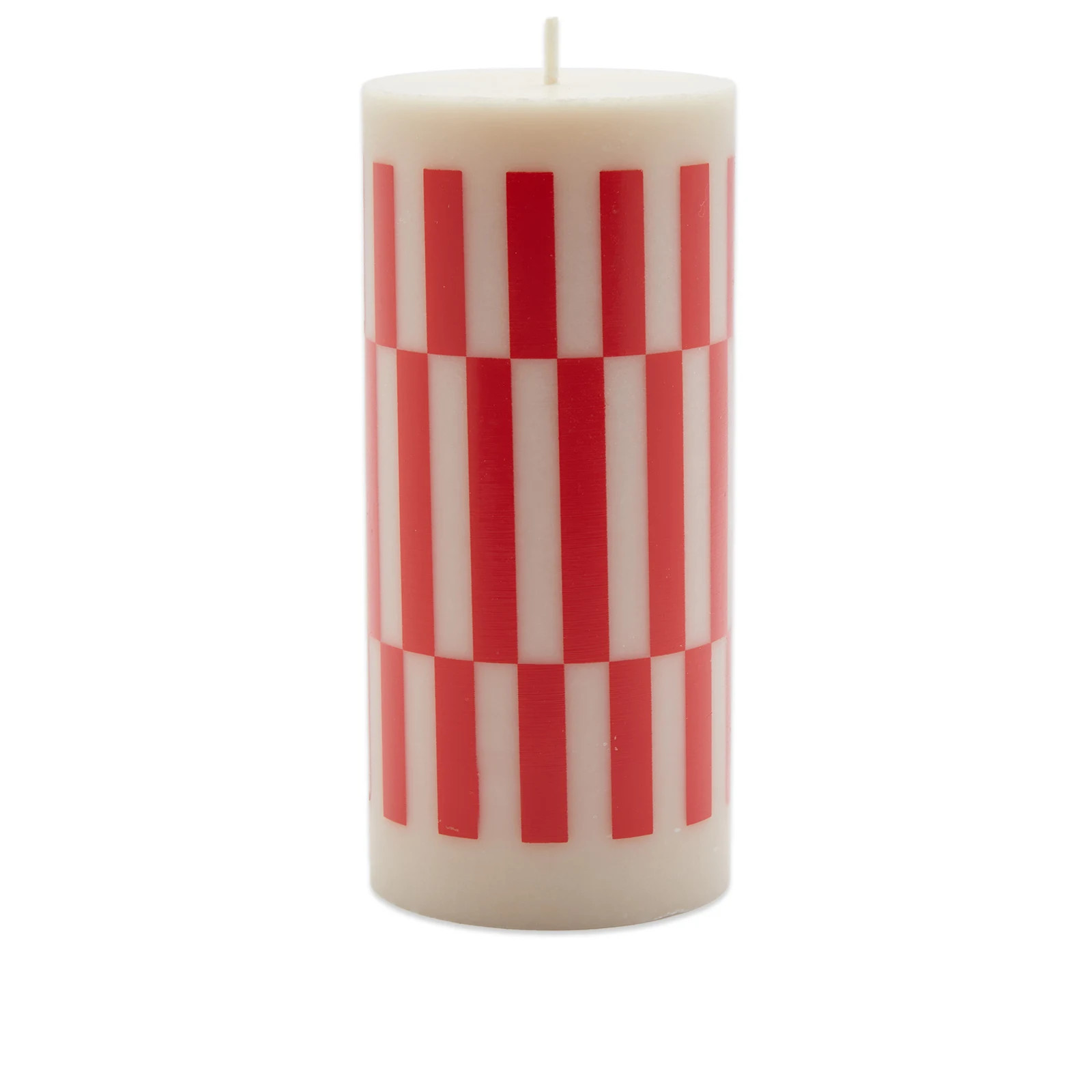 HAY Column Candle Small Off-White/Red | END. Clothing
