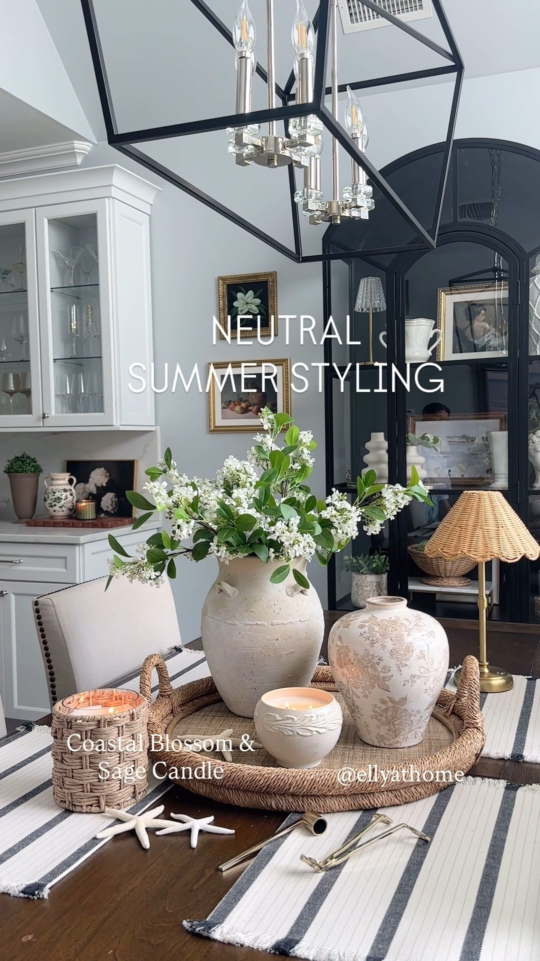 Neutral tray styling with some of our favorite things + new textured candle from Target! Shop neutral textured vase, pretty painted vase, rattan coastal blossom and sage smells so nice! Florals, and more summer home decor accessories.

#LTKdayinmylife #LTKHome #LTKSaleAlert