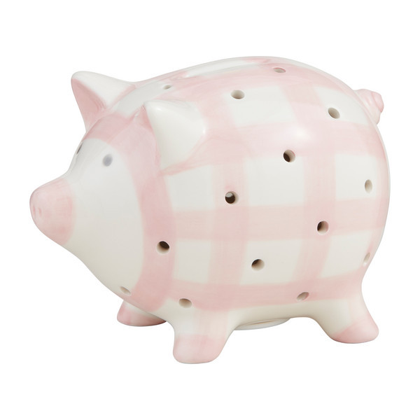 Mud Pie Girl's Pink Light-Up Piggy Bank | Dolomite | Mud Pie