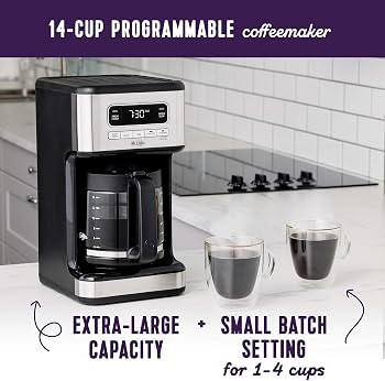 Mr. Coffee 14 Cup Programmable Coffee Maker Stainless Steel | Amazon (US)