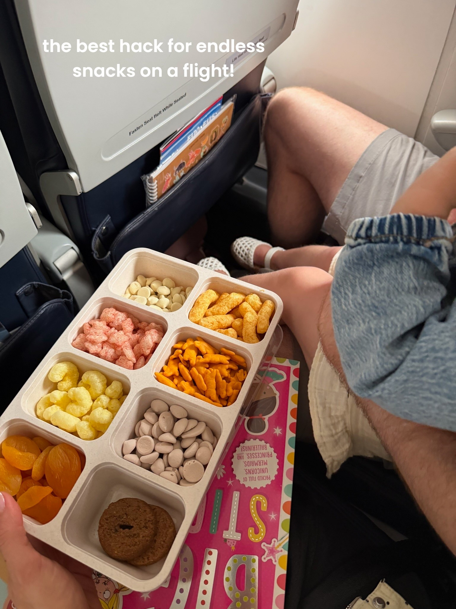 Snack hack on the plane! ✨
Packed two of these with options and it was perfect

#LTKmomlife #LTKKids #LTKBaby
