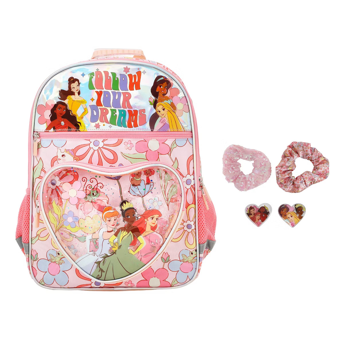 Disney Princesses Follow Your Dreams 5-Piece 16" Backpack & Hair Care Value Set | Target