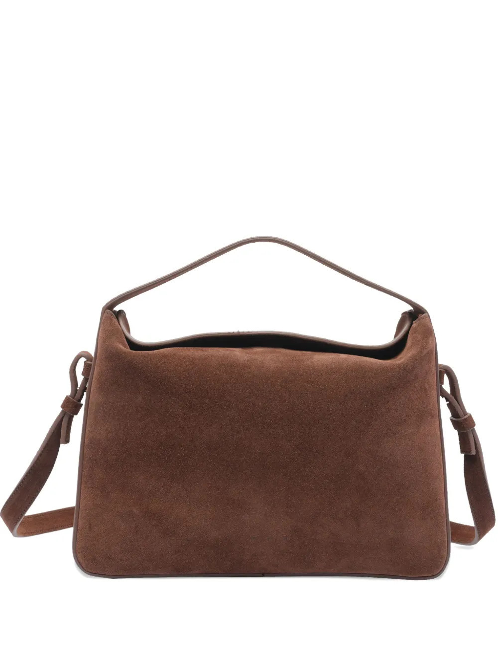 Aesther Ekme top-handle suede-leather shoulder bag - Brown | Farfetch Global