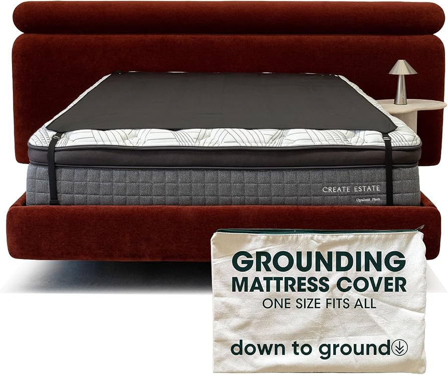 Down To Ground Grounding Mattress Cover, Earthing Mat for Bed with Cord | Amazon (US)