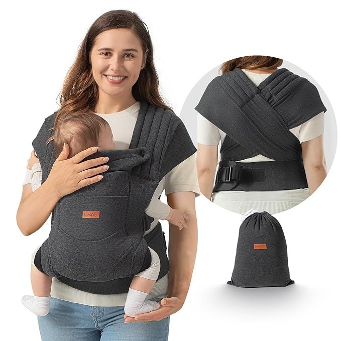 Baby Carrier, Baby Wraps Carrier besrey, Soft Infant Carrier, Cloth Holder Carrier Mom Dad Men,Ka... | Amazon (US)