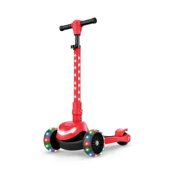 Jetson Jupiter Mini 3 Wheel Light-Up Kick Scooter with Adjustable Handlebar, Red | Walmart (US)