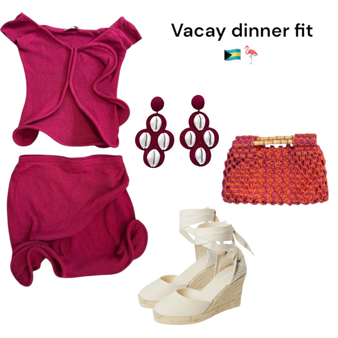 One of my Bahamas dinner outfits!!! 🩷🌺🇧🇸
Earrings are Rebecca de Ravenel but are sold out! Other cute options available!!

#LTKStyleTip #LTKBeauty #LTKSummerEdit