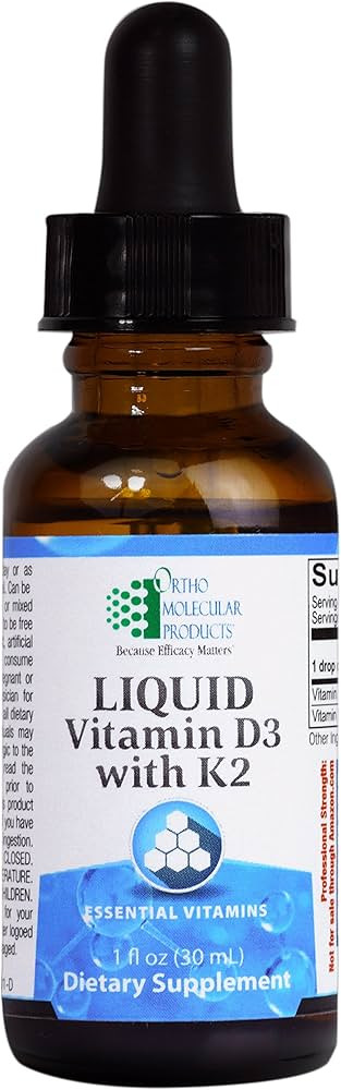 Ortho Molecular - Liquid Vitamin D3 with K2 - 1 OZ Liquid | Amazon (US)