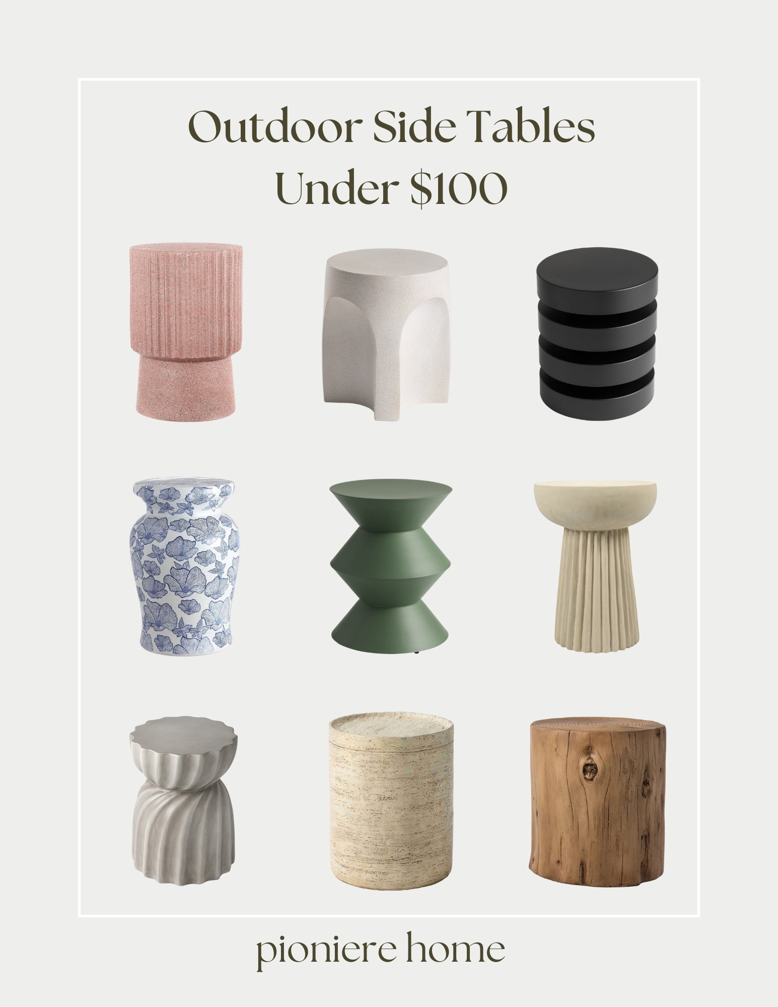 Outdoor side tables under $100. Concrete side tables, budget friendly outdoor tables, Amazon, Wayfair, world market  

#LTKHome #LTKSeasonal #LTKFindsUnder100