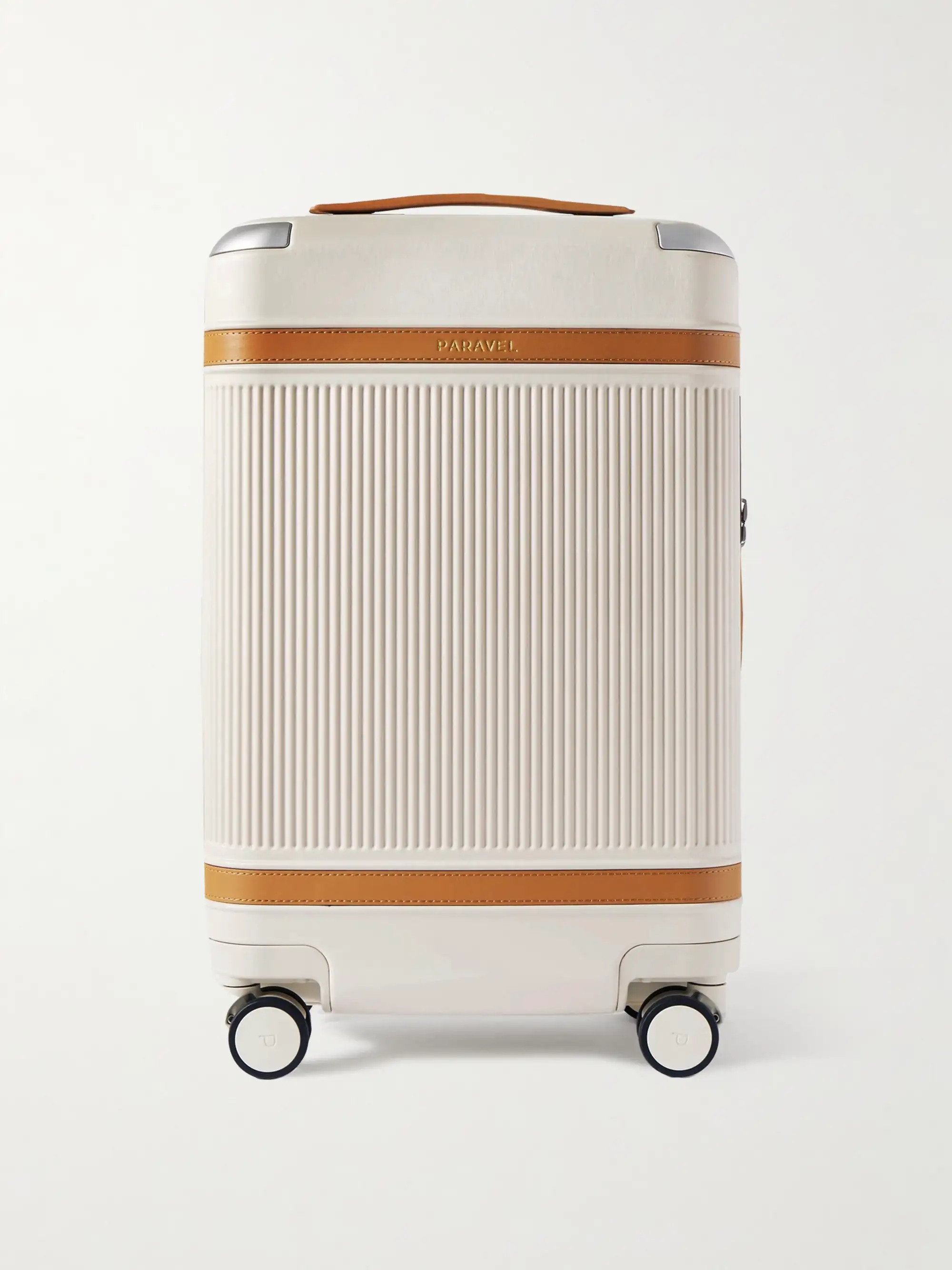 + NET SUSTAIN Aviator Carry-On vegan leather-trimmed hardshell suitcase | NET-A-PORTER (US)