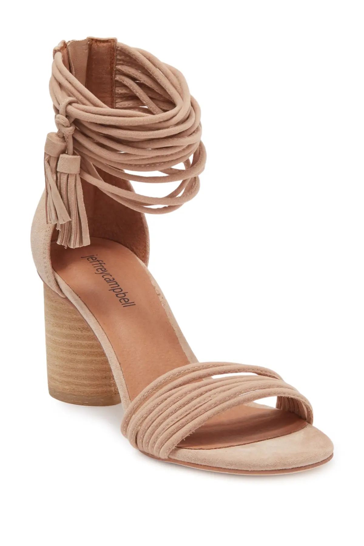 Jeffrey Campbell Among MH Cord Wrapped Ankle Strap Suede Sandal at Nordstrom Rack | Hautelook