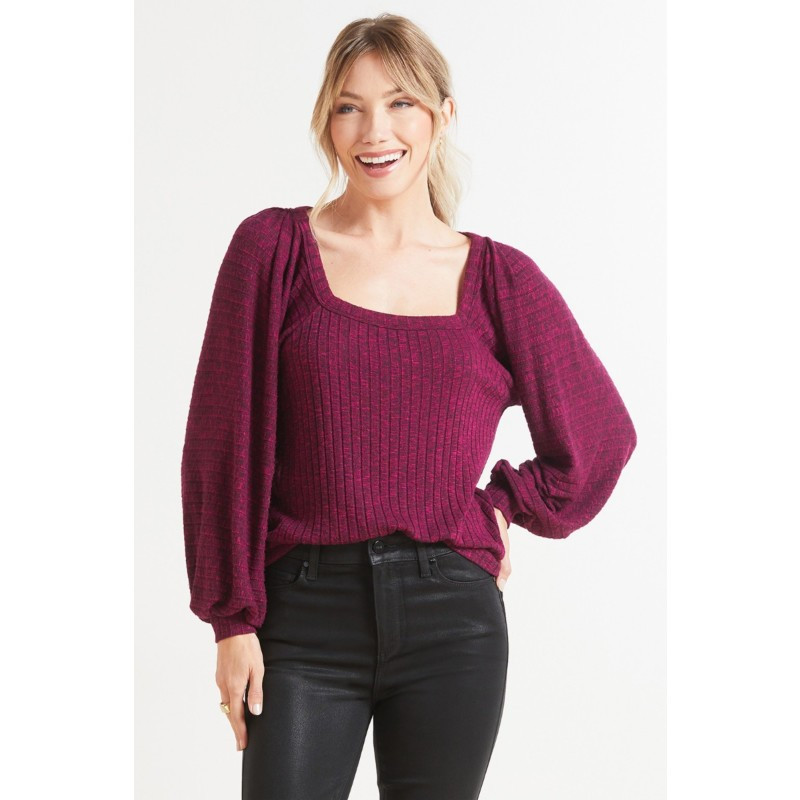 MICHAEL STARS Polly Square Neck Top | EVEREVE | Evereve