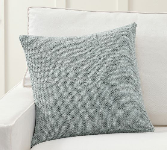Faye Linen Textured Pillow Cover, 20" | Pottery Barn (US)