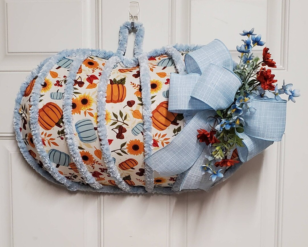 Fall Wire Pumpkin Wreath,farmhouse Doorhanger, Harvest Wreath - Etsy | Etsy (US)