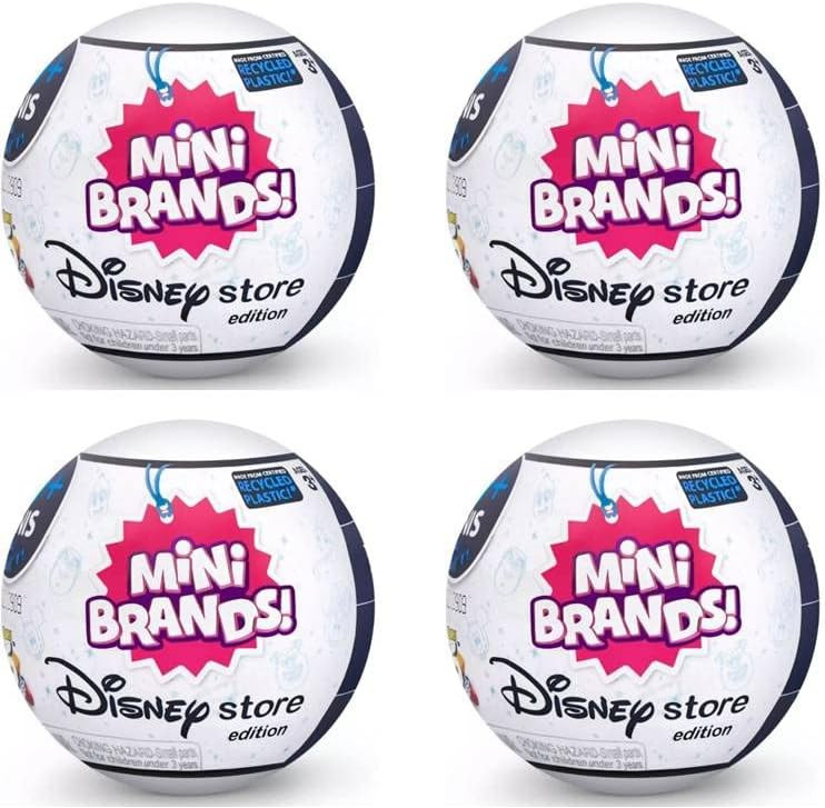 5 Surprise Mini Brands Disney Store Exclusive Series 1 Capsule Collectibles (4 Capsules) | Amazon (US)