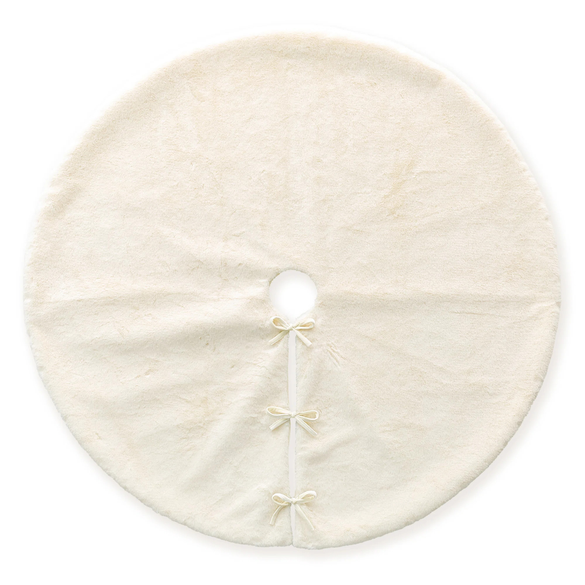 Solid Color Faux Fur Tree Skirt | Wayfair North America