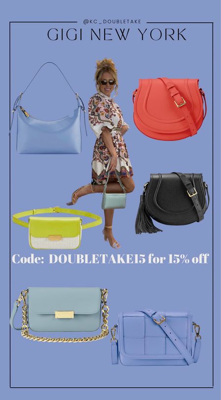 Some gorgeous bags! We have our code DOUBLETAKE15 for 15% off 
