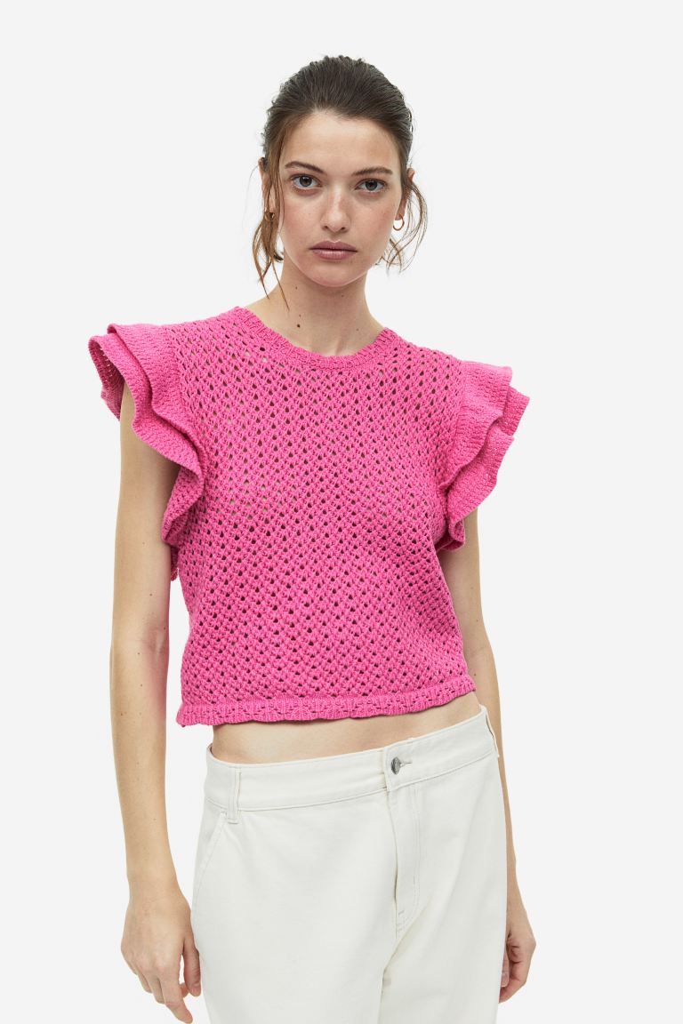Pointelle-knit Top | H&M (US)