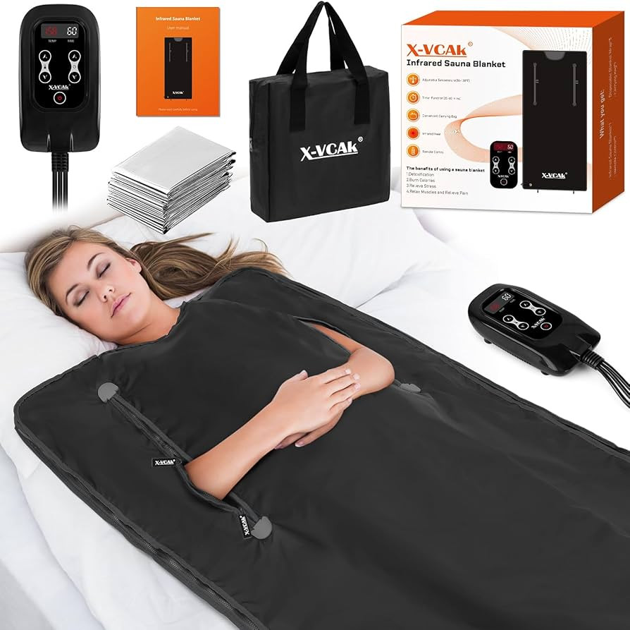 Sauna Blanket, Sauna, Portable Sauna for Home, 86-158℉, 20-60 Minutes Timer, 6 ft x 2.62 ft | Amazon (US)