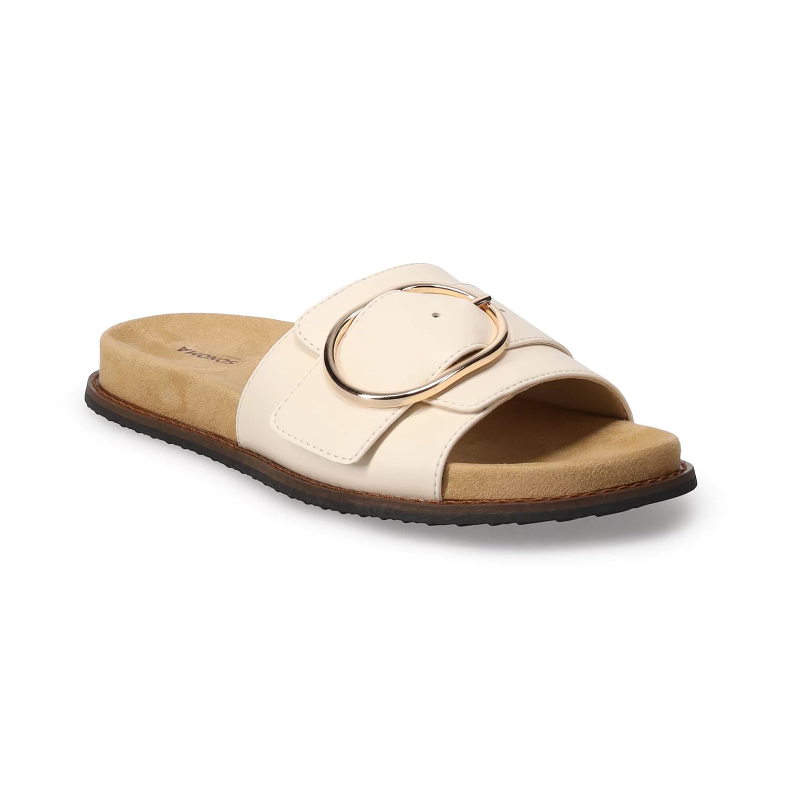 Sonoma Goods For Life® Pline Women's Round Buckle Slide Sandals | Kohl's