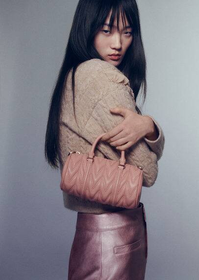 MANGO - Padded bowling bag pastel pink - One size - Women | MANGO (US)