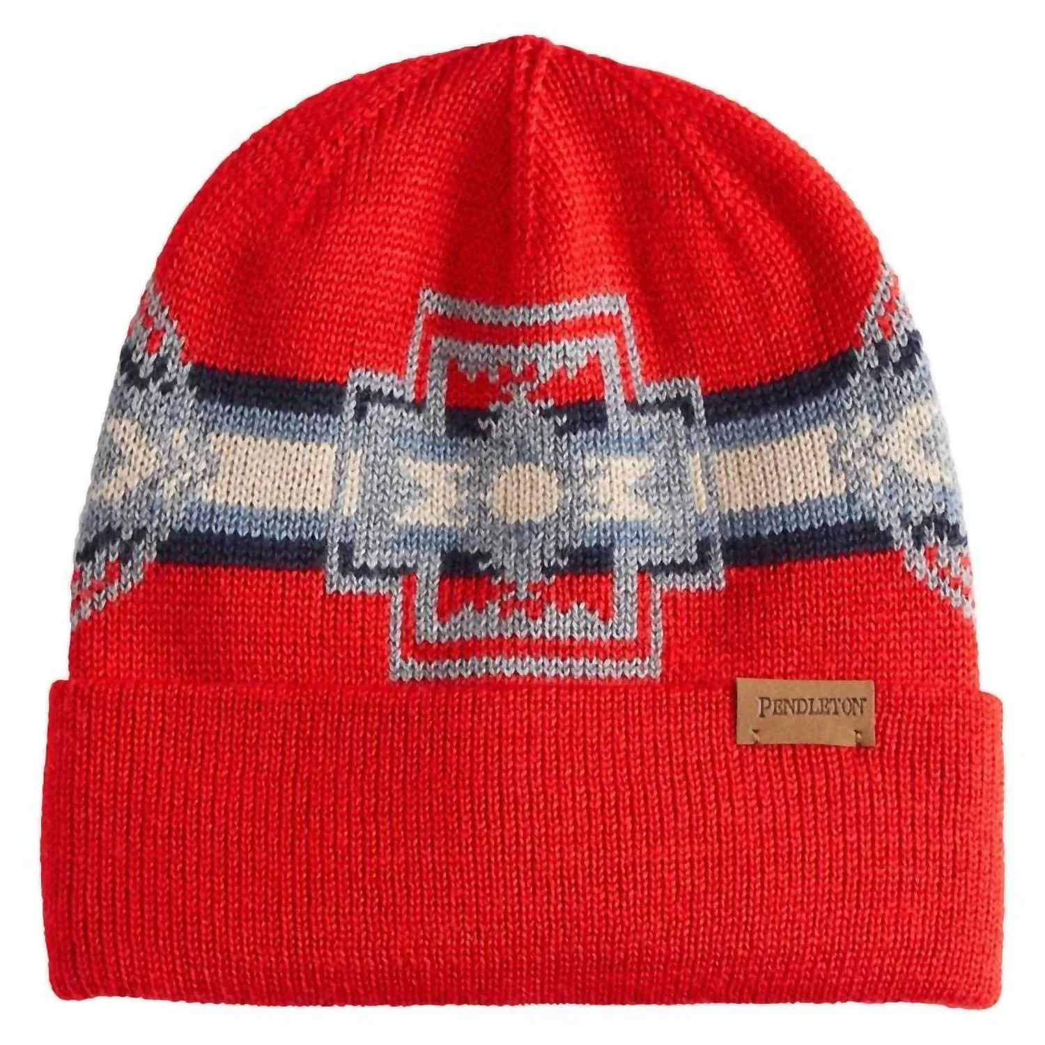 Women's Knit Beanie In Harding Red | Shop Simon