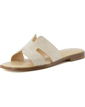 CUSHIONAIRE Women's Voyage slide sandal +Memory Foam, Wide Widths Available | Amazon (US)