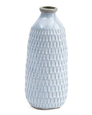 Ceramic Organic Dimpled Vase | TJ Maxx