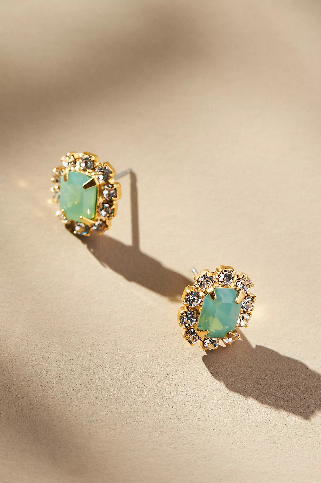 The Pink Reef Crystal Petite Stud Earrings | Anthropologie (US)