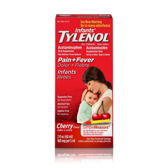 Infant Tylenol  Pain Reliever Cherry 2 fl oz | Target