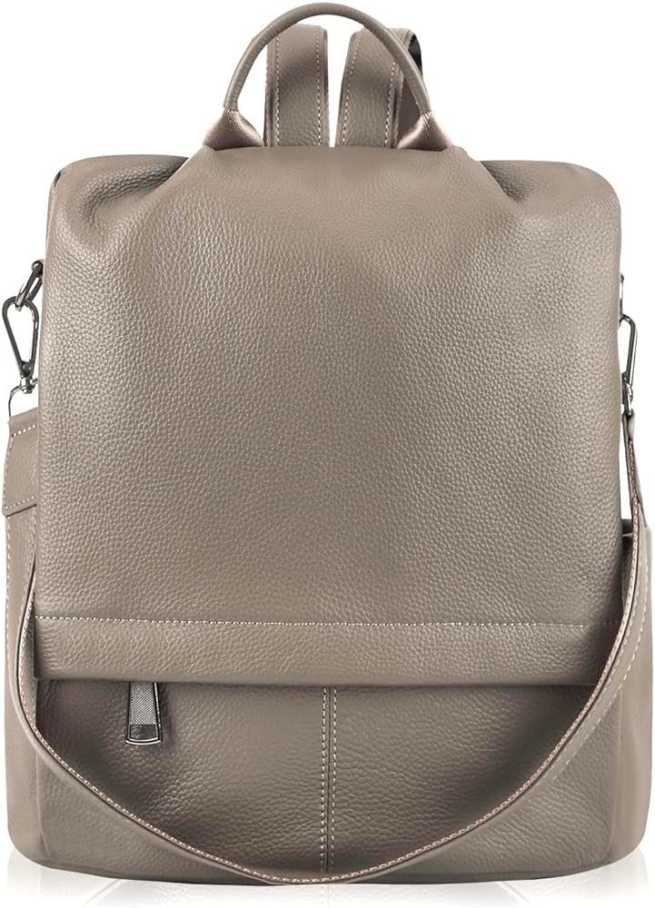 Genuine Leather Backpack Purse For Women Antitheft Real Soft Rucksack Fashion Designer Convertibl... | Amazon (US)
