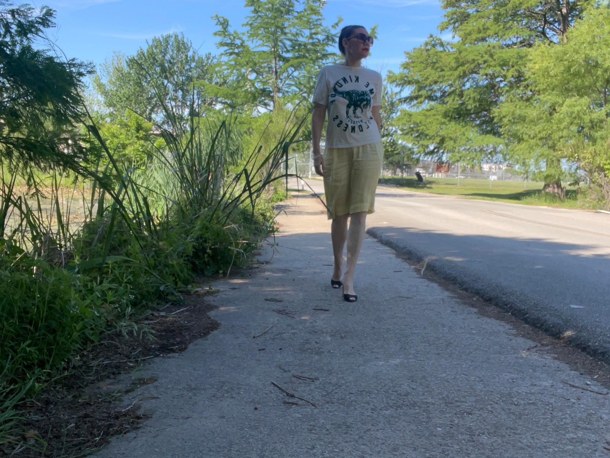 A little bit of silk and a pop of graphic makes even comfy Sunday looks chic  #investmentpiece 

#LTKStyleTip #LTKOver40 #LTKSeasonal