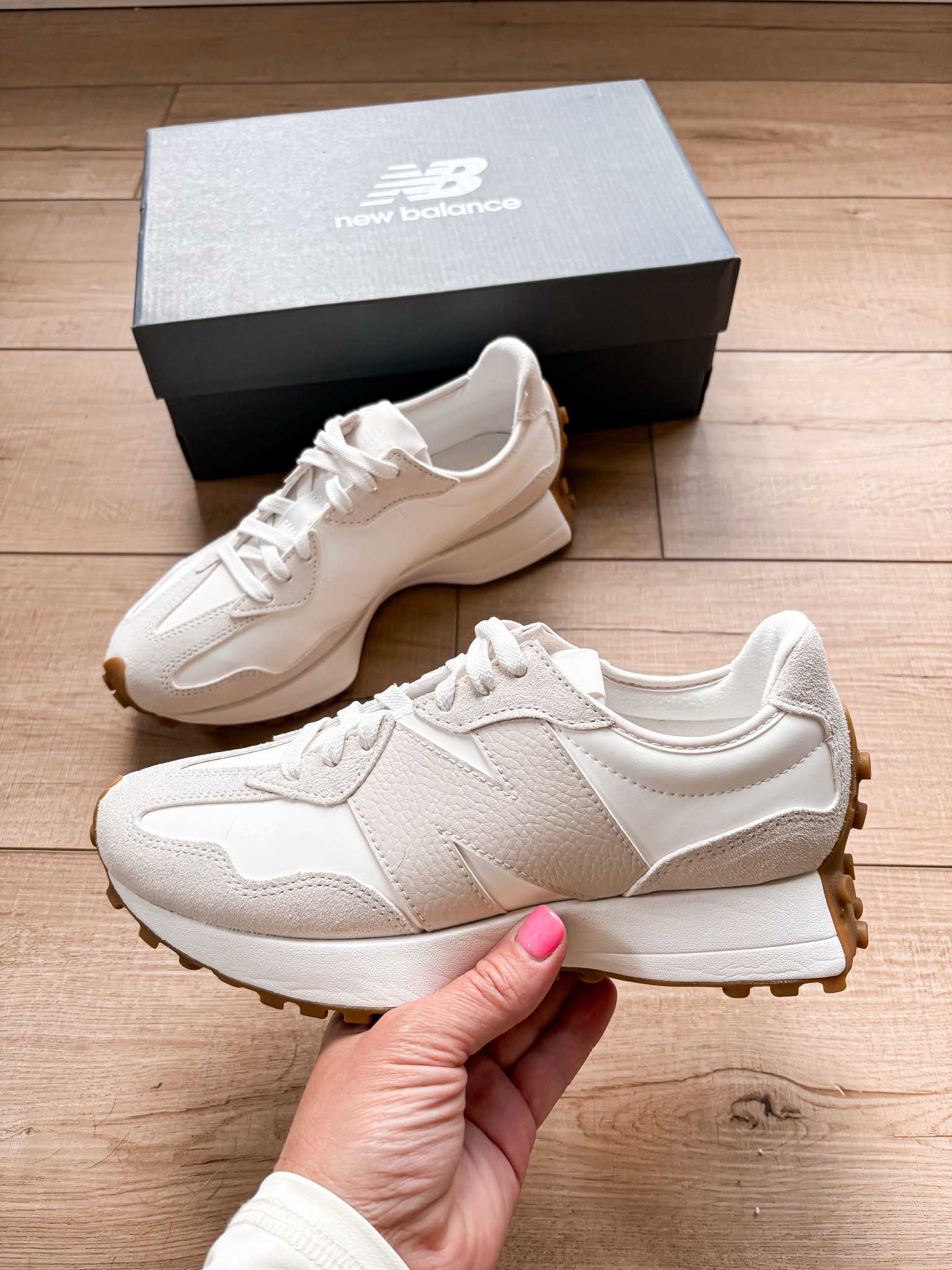 The perfect neutral sneaker. New Balance. Runs tts. Comes in several color combinations but loving this neutral for Spring and Summer. Style inspo. Casual style. Sneakers. Style trends. 

#LTKootd #LTKmomlife #LTKgrwm