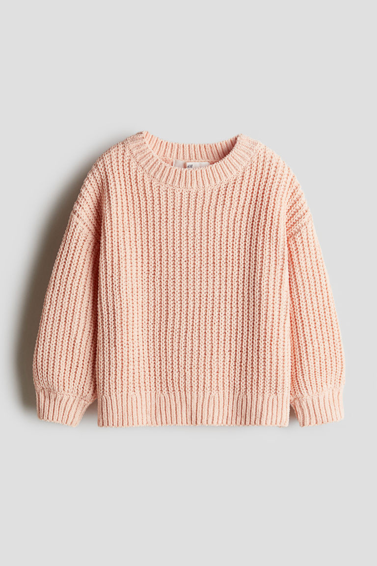 H & M - Chenille-Knit Sweater - Orange | H&M (US + CA)