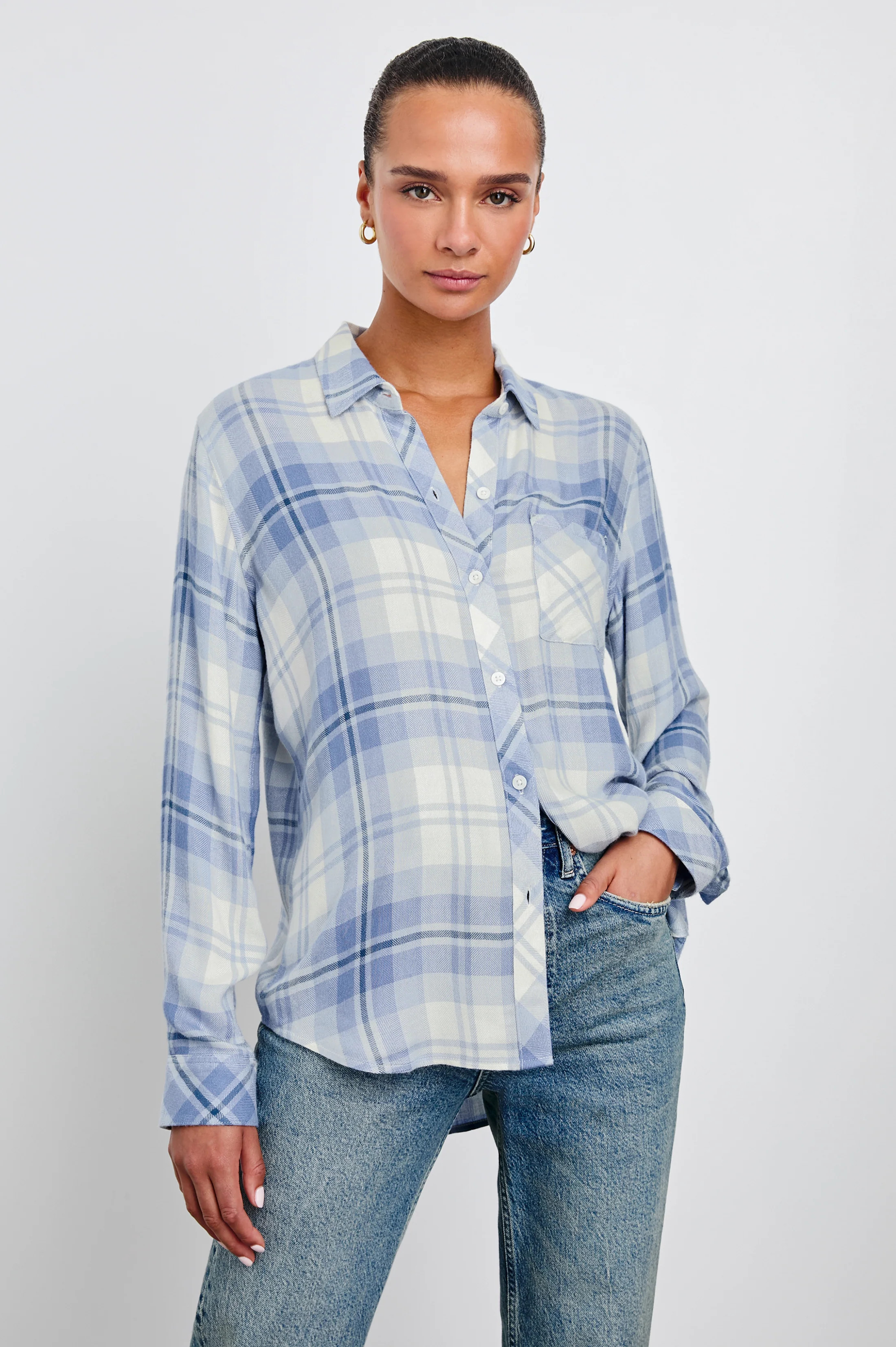 HUNTER SHIRT - BLUEBELL SNOW | Rails