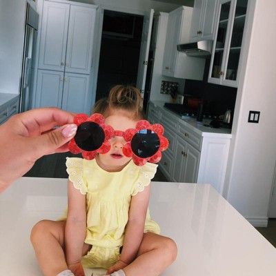 Toddler Girls' Flower Sunglasses - Cat & Jack™ Purple One Size | Target