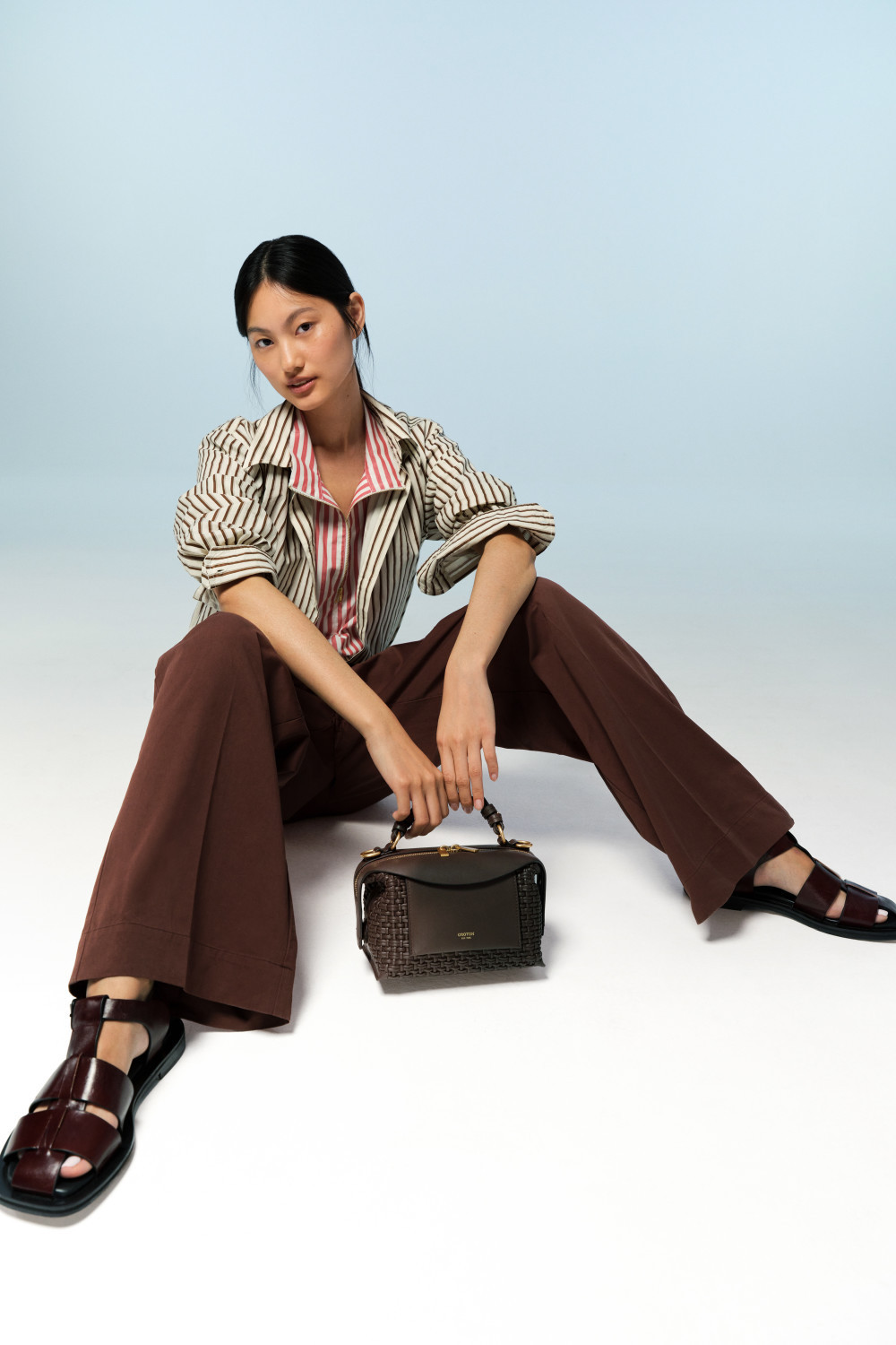 Wren Stripe Shirt | Oroton