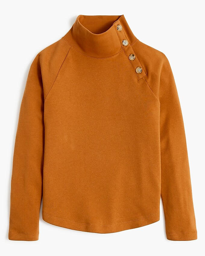 Wide button-collar pullover sweatshirt | J.Crew Factory
